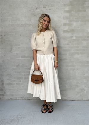 Trudy deco knit cardigan Ivory Neo Noir 